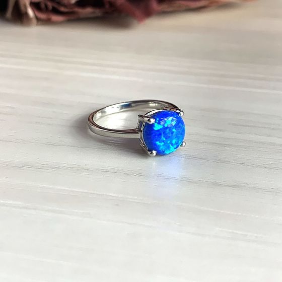 Срібна каблучка з опалом 1,158 карата