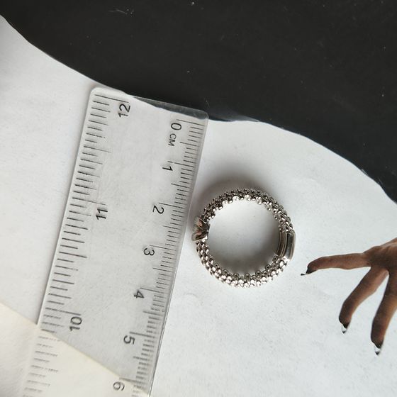 Silver ring without stones