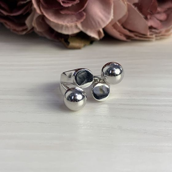 Silver ring without stones