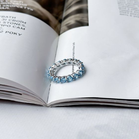 Silver Ring with Fianites