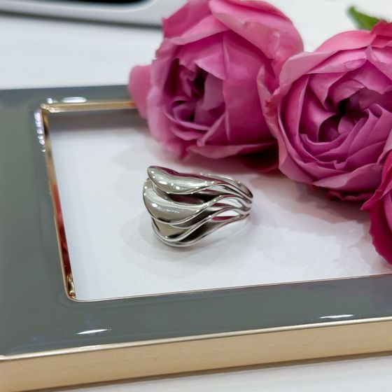 Silver ring without stones