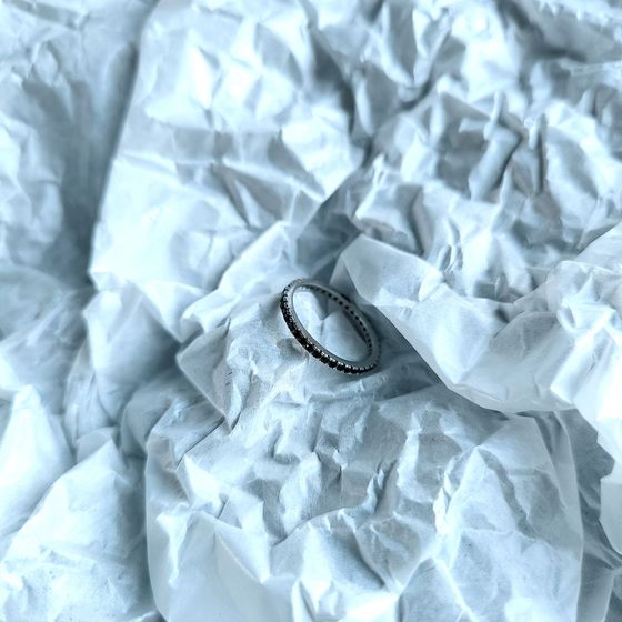 Silver Ring with Fianites