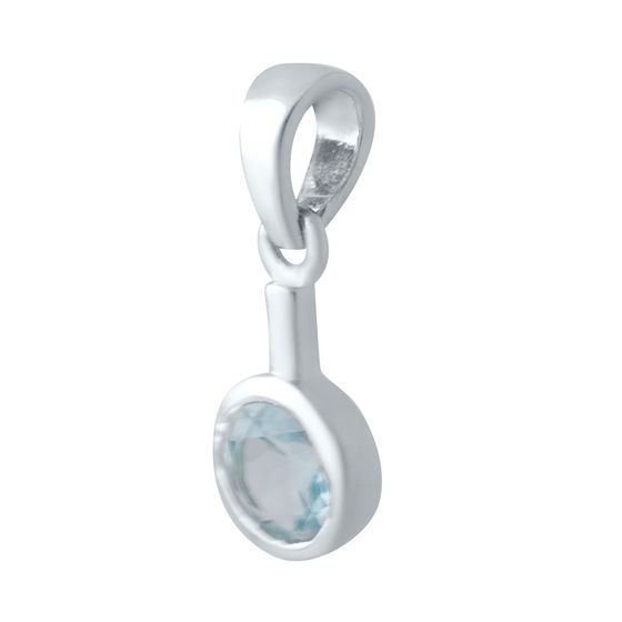 Серебряная подвеска с топазом 0.97ct