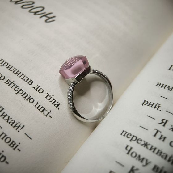 Silver Ring with Fianites