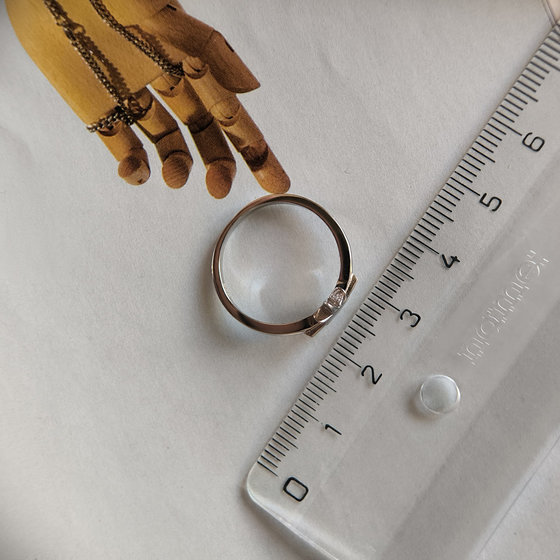 Silver ring without stones