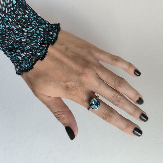 Silver Ring with Fianites