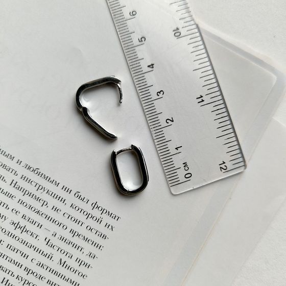 Серебряные серьги с емаллю