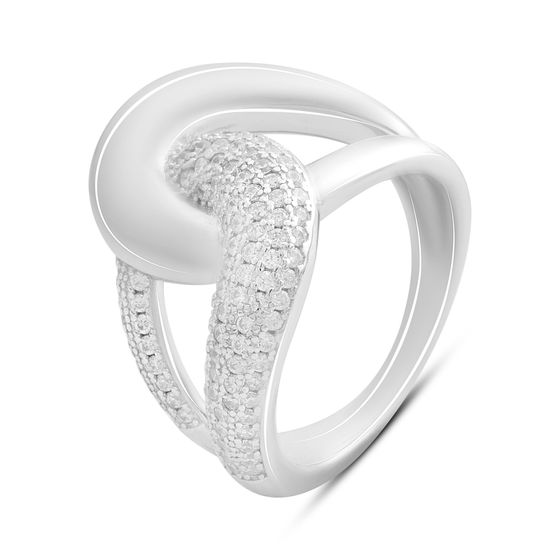 Silver Ring with Fianites