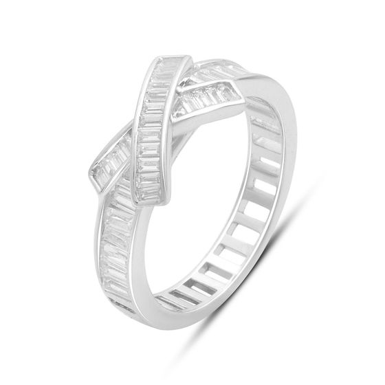 Silver Ring with Fianites