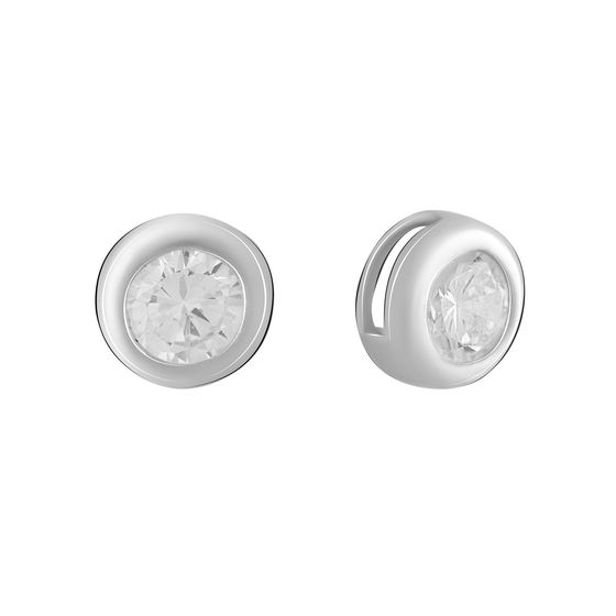 Срібна підвіска з фіанітами