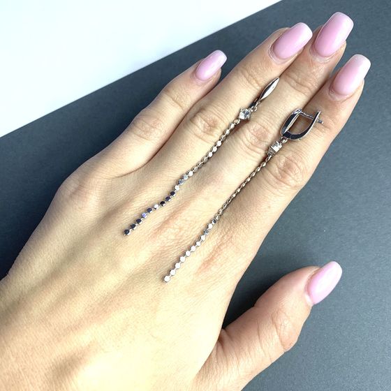 Silver earrings