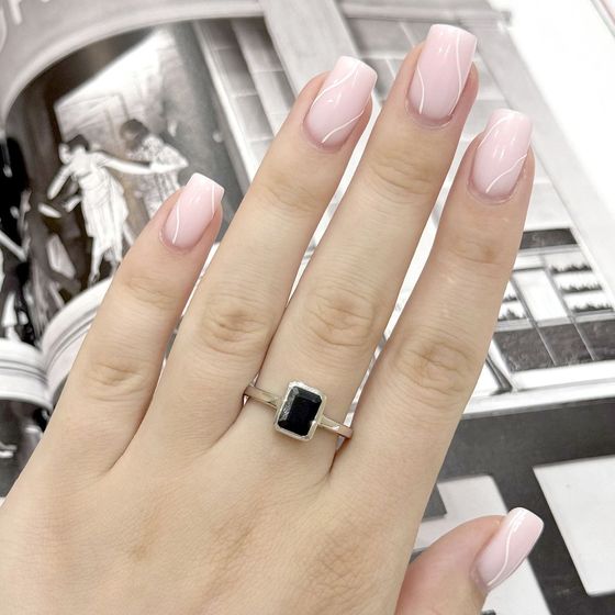 Серебряное кольцо с сапфиром 1.863ct