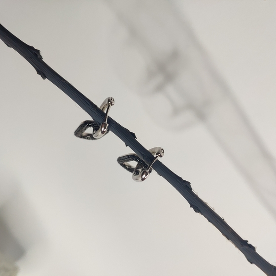 Silver Earrings with Fianites
