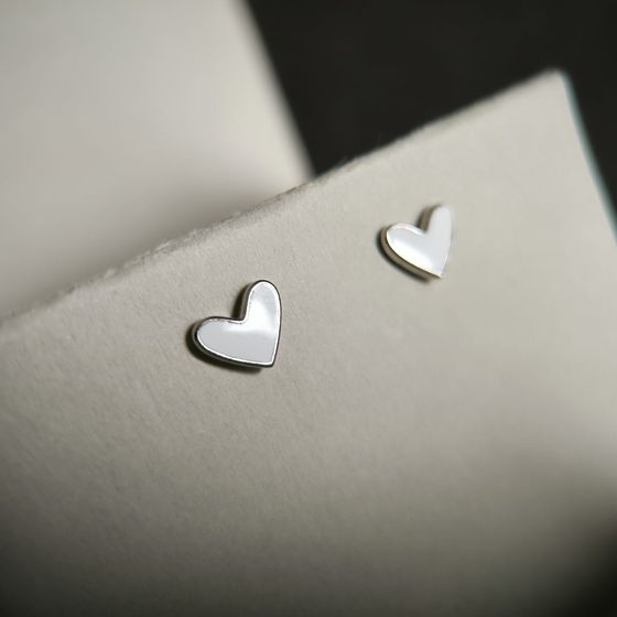 Срібні сережки з емаллю