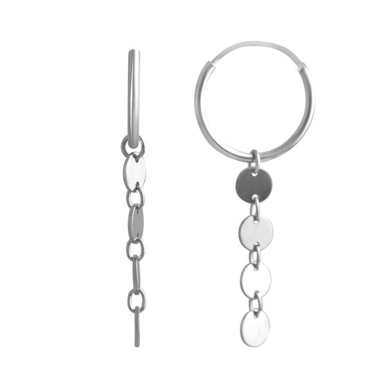 Срібні сережки без каменів