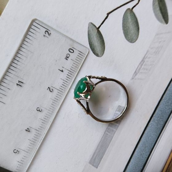 Срібна каблучка з агатом 3.664ct