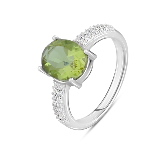 Silver ring with a 2.795-carat sultanite