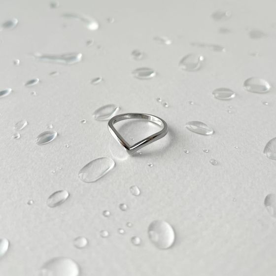 Silver ring without stones