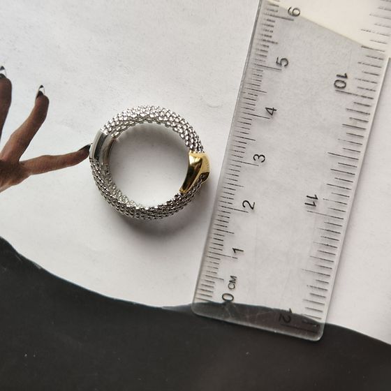 Silver ring without stones