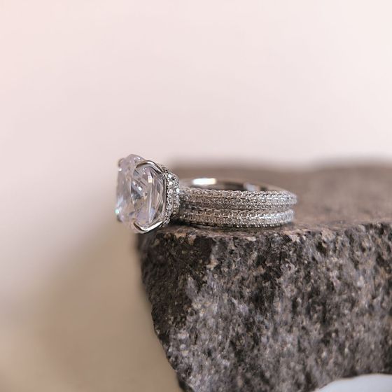 Silver Ring with Fianites