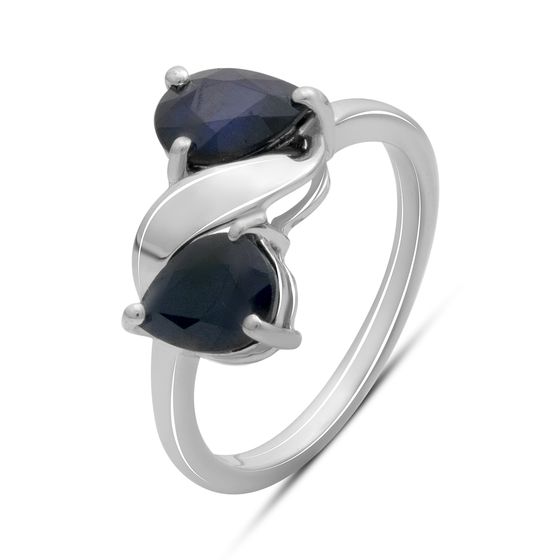 Серебряное кольцо с сапфиром 2.658ct