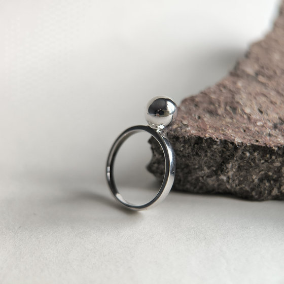 Silver ring without stones