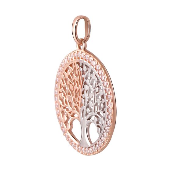 Золотая подвеска с фианитами 0.45ct