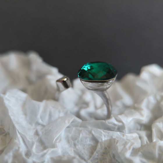 Silver Ring with Fianites