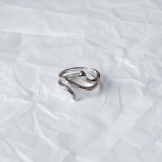 Silver Ring with Fianites