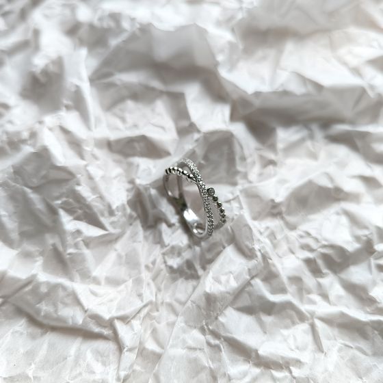 Silver Ring with Fianites