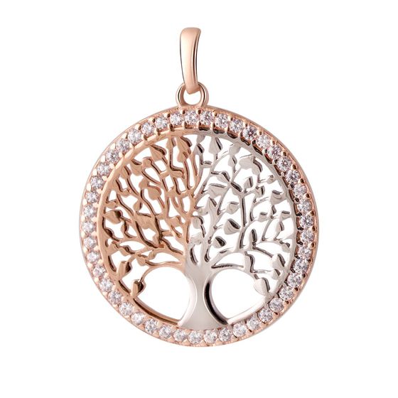 Золота підвіска з фіанітами 0.45ct