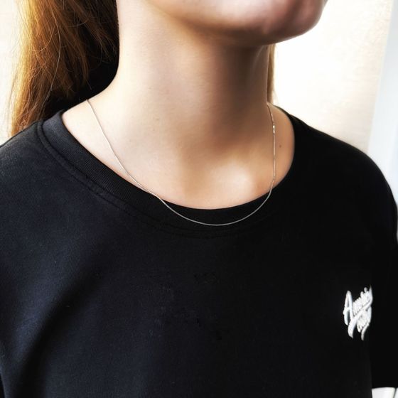 Срібний ланцюжок без каменів