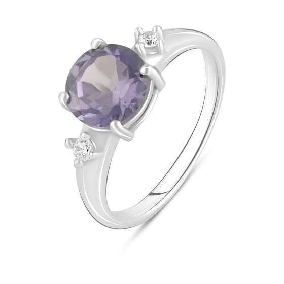 Срібна каблучка з александритом 2,394 карата