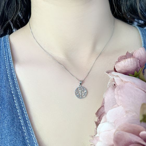 Silver pendant without stones