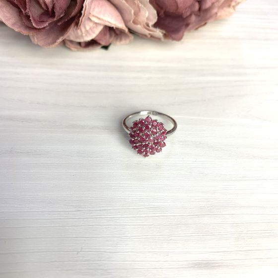 Срібна каблучка з рубіном 1.532ct