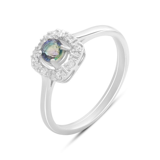 Срібна каблучка з містик топазом 0.358ct