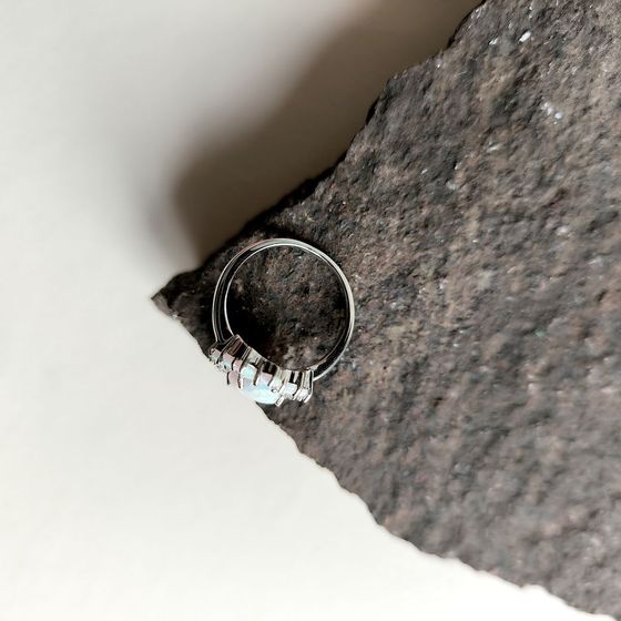 Серебряное кольцо с опалом 1.94ct