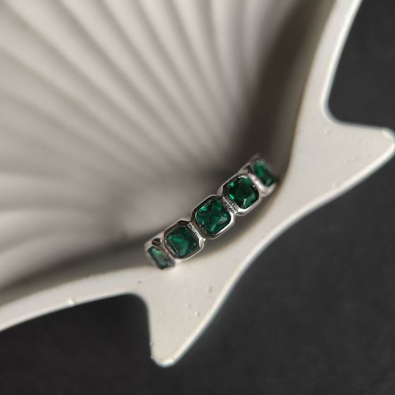 Silver Ring with Fianites