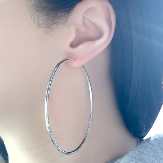 Срібні сережки без каменів