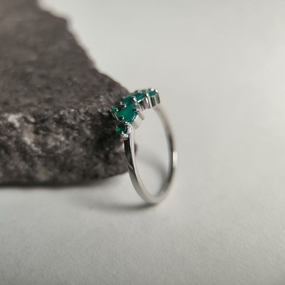 Срібна каблучка з агатом 0.712ct