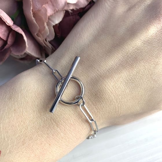 Серебряный браслет без камней