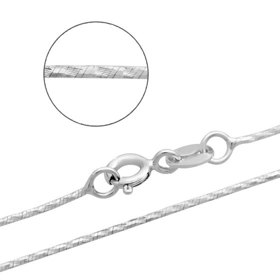 Серебряная цепочка без камней