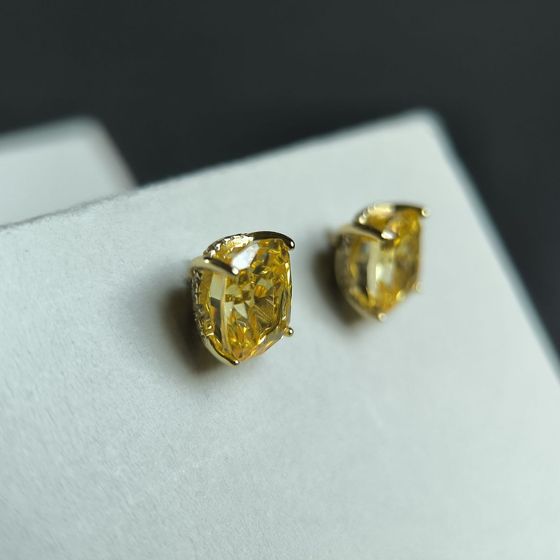 Срібні сережки з фіанітами