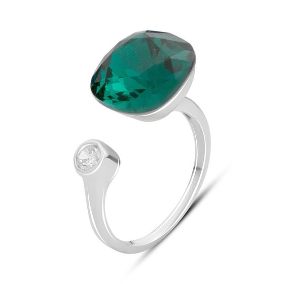 Silver Ring with Fianites