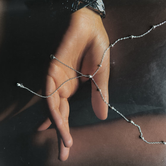 Silver necklace without stones