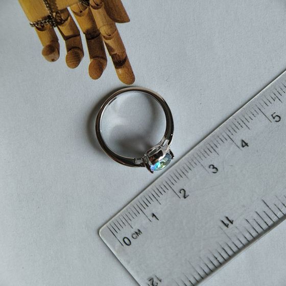 Срібна каблучка з містик топазом 0.925ct