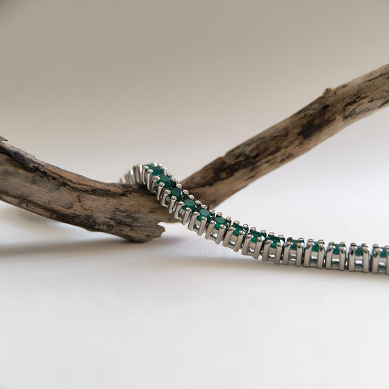 Silver bracelet with agate 5.215ct