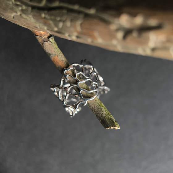 Silver ring without stones