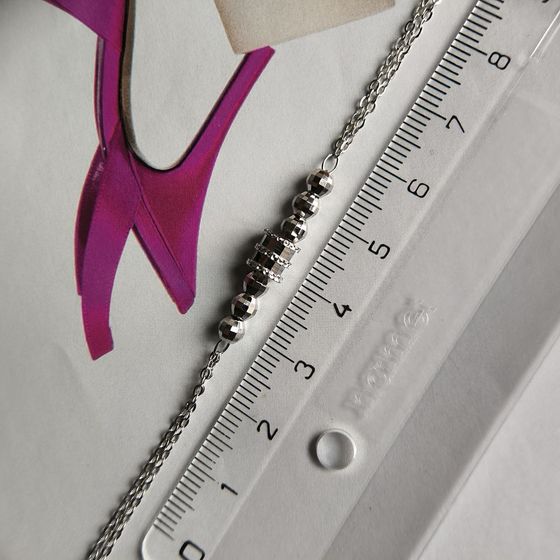 Silver bracelet without stones