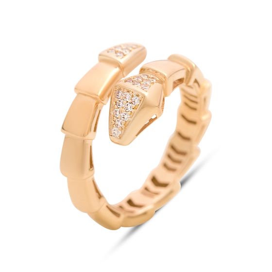 Золотое кольцо с фианитами 0.23ct